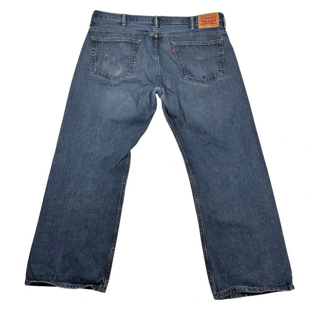 Levis 569 Jeans Mens 38x30 (fits 40x28) Loose Straight Blue Denim Relaxed Skater